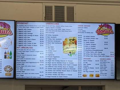 Menu for Star Donuts